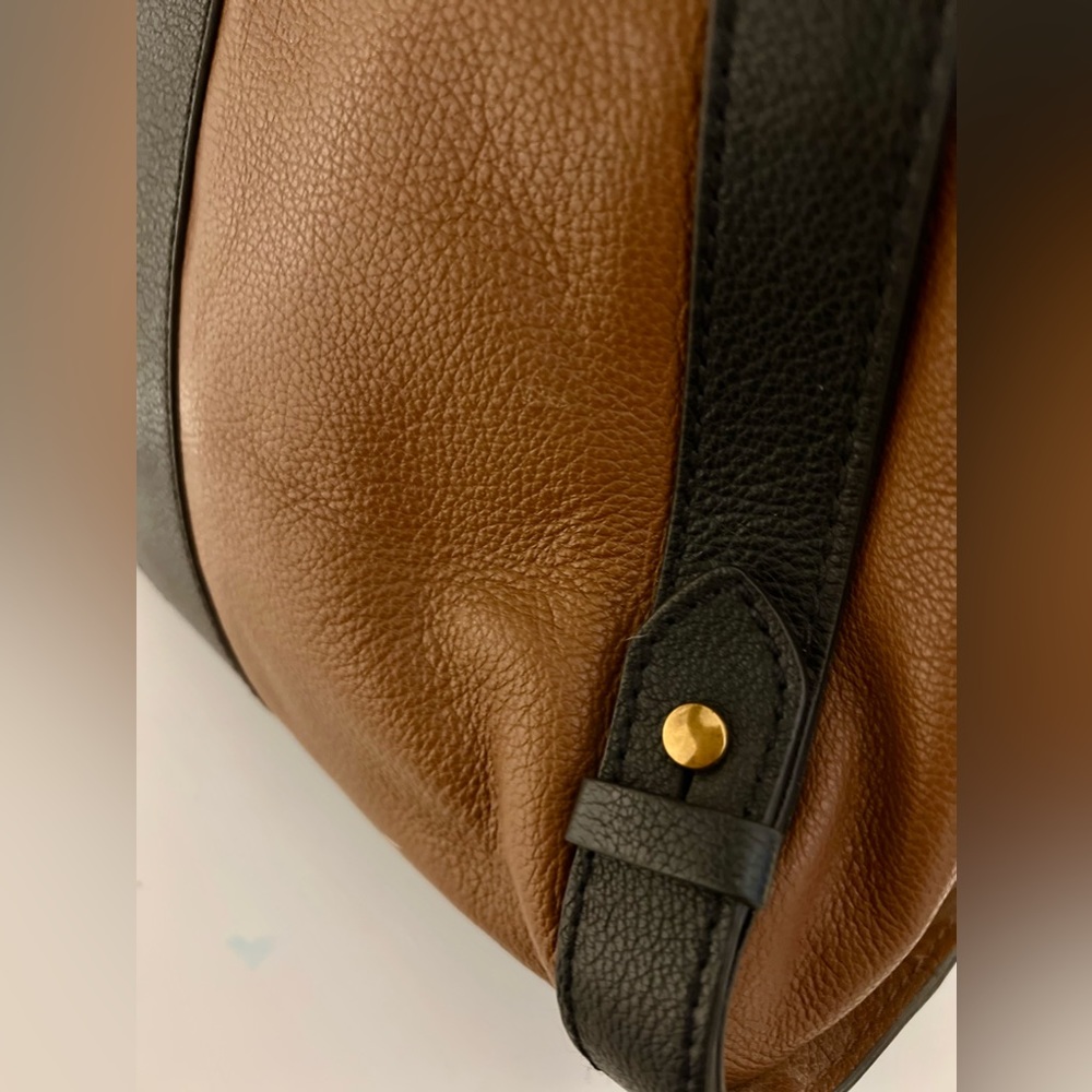FOSSIL Purse Bag Genuine Leather Large - Picture 6 of 7